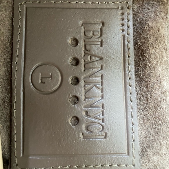 BlankNyc Soft Tan Next Level Suede Leather Biker Jacket Womens L - Picture 5 of 7